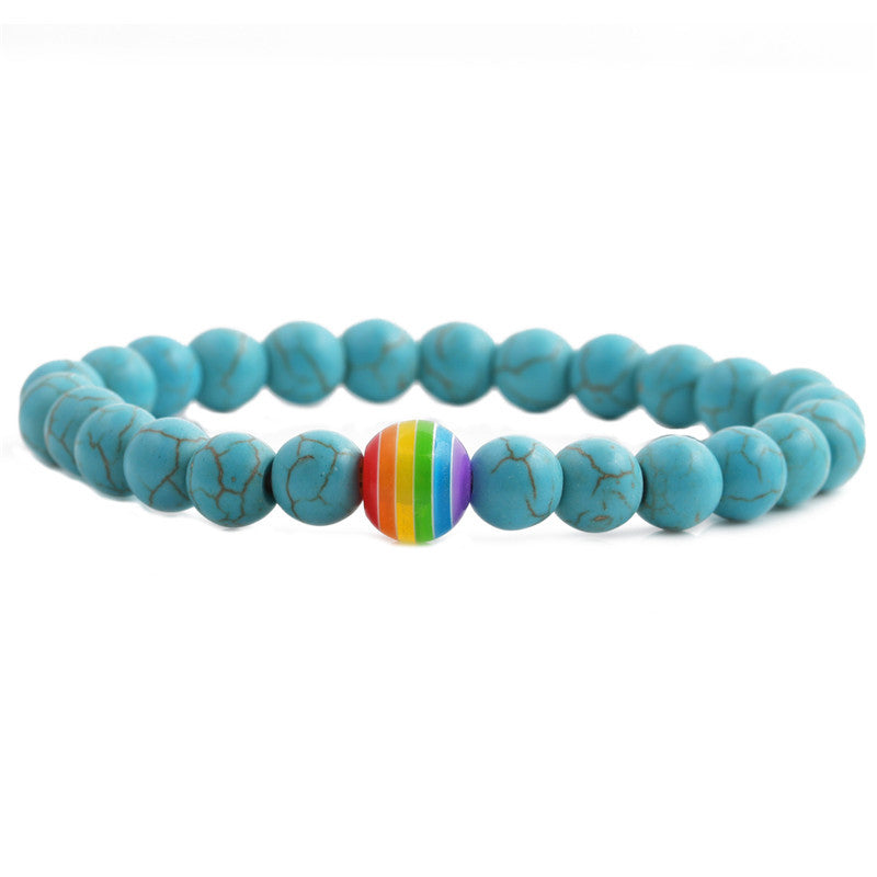 Wholesale Colorful Beaded Alloy Bracelet